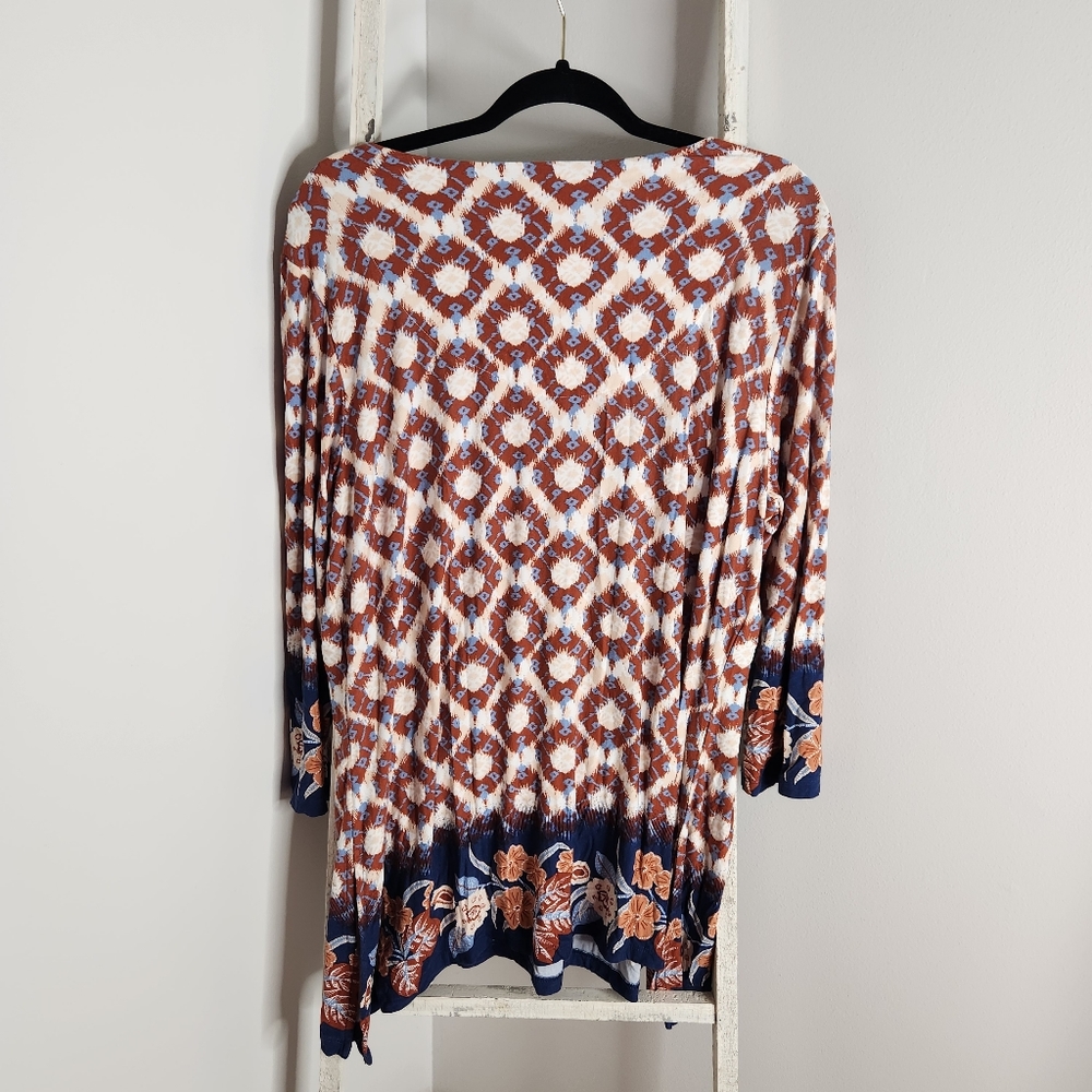 Ruby Rd Woman Size 1x Plus Size Boho Floral Keyho… - image 6